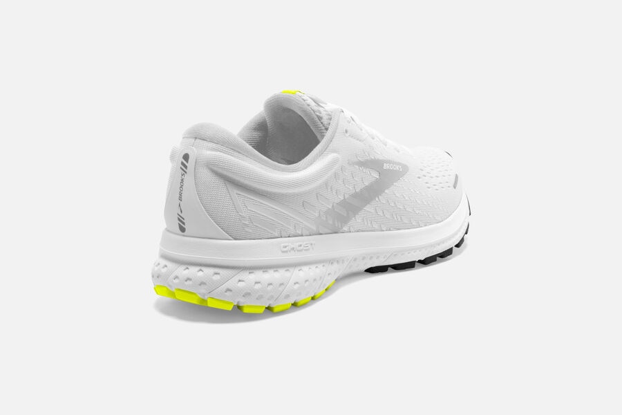 Ghost 13 Road Brooks Running Shoes NZ Mens - White - BAODQR-562